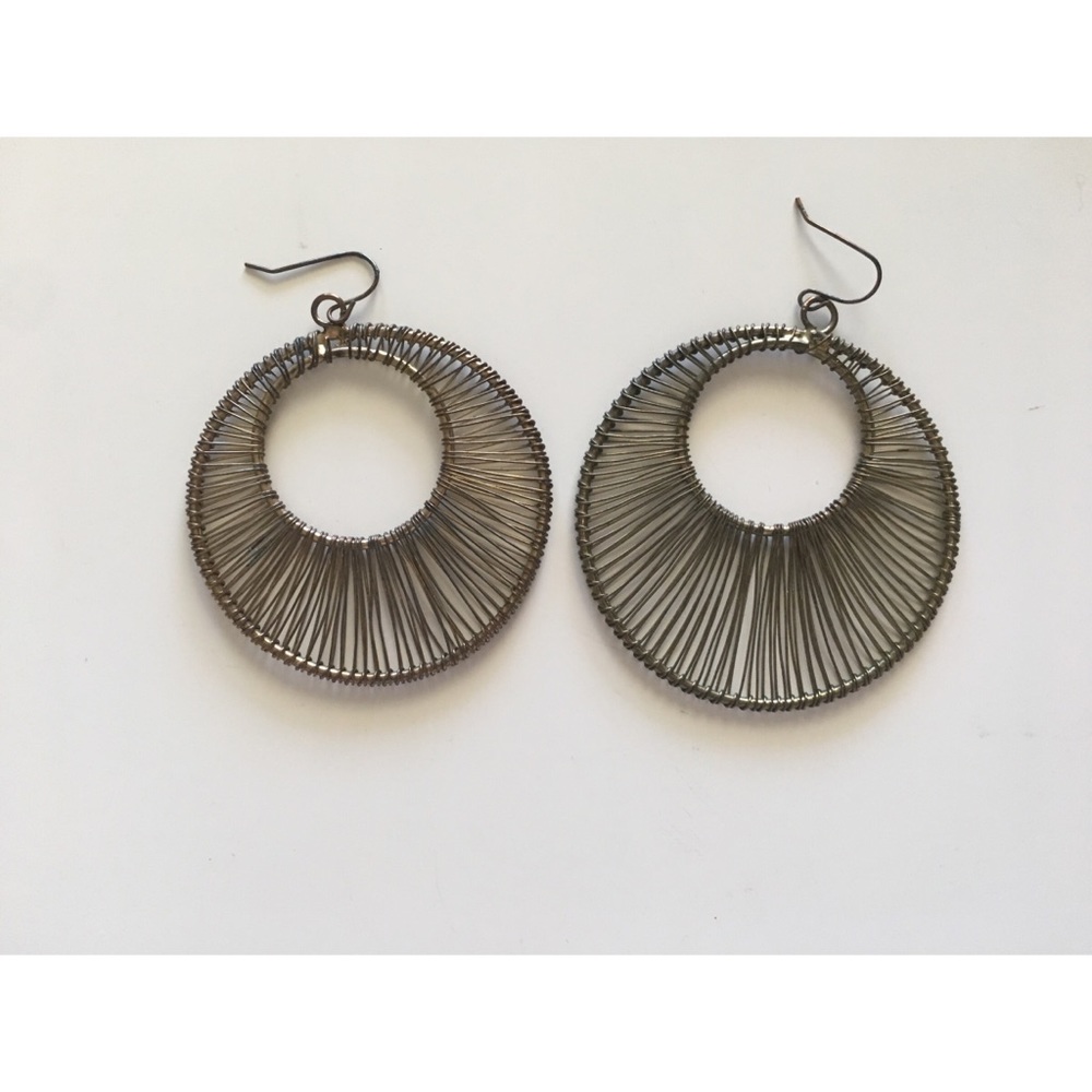 Copper Wire Loop Earrings